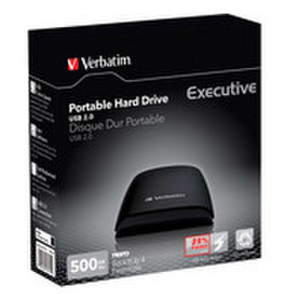 Verbatim 500GB USB 2.0 HDD 500GB Black external hard drive