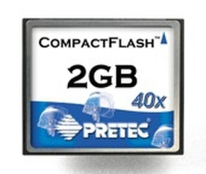 Pretec CompactFlash 40x 2GB 2GB Kompaktflash Speicherkarte