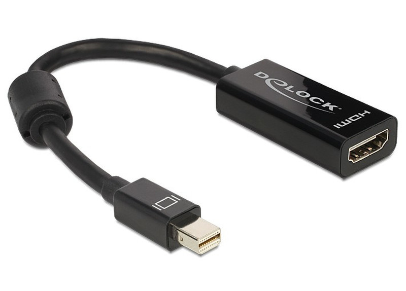 DeLOCK Adapter mini Displayport / HDMI mini Displayport 20-pin M HDMI 19-pin FM Черный кабельный разъем/переходник