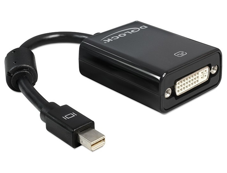 DeLOCK Adapter mini Displayport mini Displayport 20-pin M DVI-I 24+5 FM Черный кабельный разъем/переходник