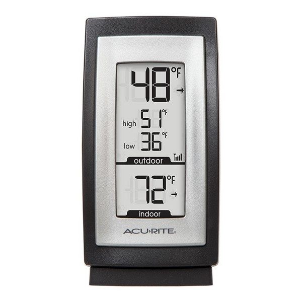 AcuRite 00831A3 Indoor/outdoor Electronic environment thermometer Black