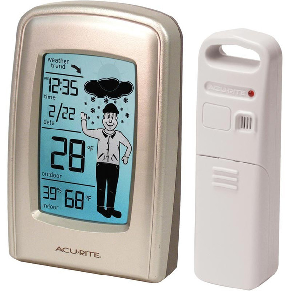 AcuRite 00827A1 Battery Beige,White weather station