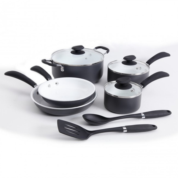 Gibson Eco Friendly Cookware 10pc Wht