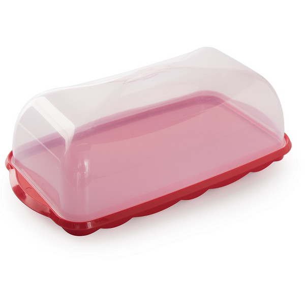 Nordic Ware 50050 Red,Transparent Plastic bread box