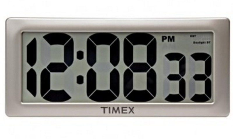 AcuRite 13.5 Timex Intelli-Time Digital table clock Rectangular Grey