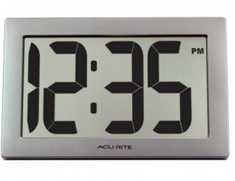 AcuRite 75102M Digital table clock Rectangular Grey table clock