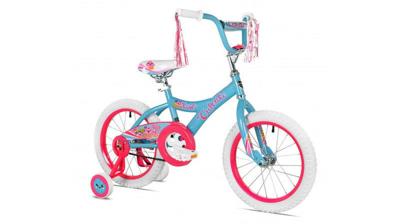 Kent Cupcake Mädchen 10Zoll Stahl Blau, Weiß Fahrrad