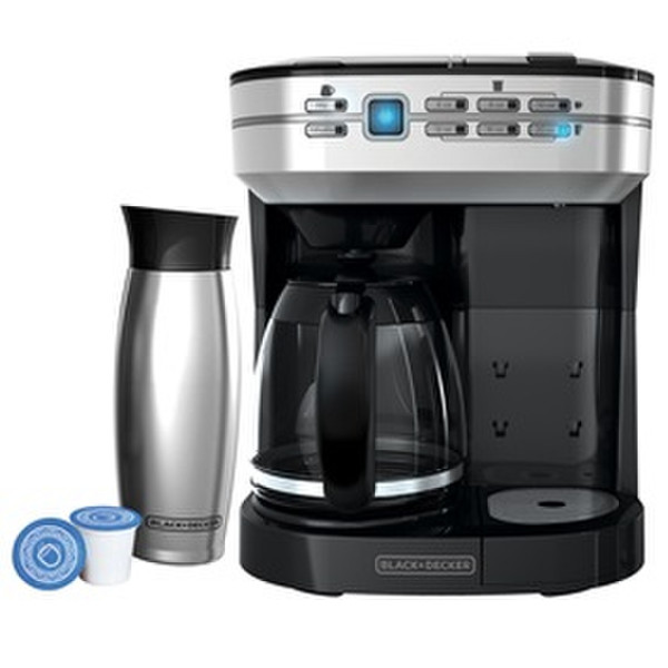 Applica Café Select Отдельностоящий Автоматическая Капельная кофеварка 12чашек Черный, Нержавеющая сталь