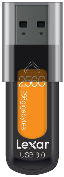 Lexar JumpDrive S57 256ГБ USB 3.0 (3.1 Gen 1) Type-A Черный, Оранжевый USB флеш накопитель