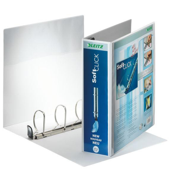 Esselte Leitz Soft Click A4, 4 x 60mm White ring binder