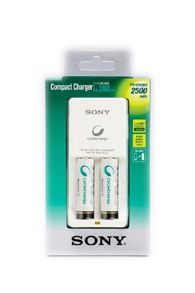 Sony BCG-34HW2GN Indoor battery charger Белый зарядное устройство