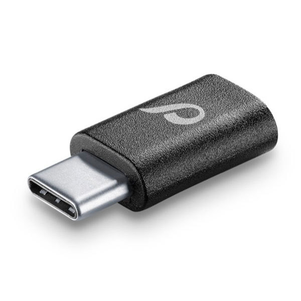 Vivanco 37715 USB C Micro-USB Черный кабельный разъем/переходник