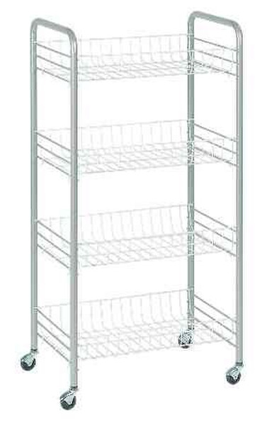 Artex 35059 Metal Metal Silver,White utility shelf/rack