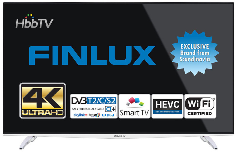 Finlux 43FUA8061 43Zoll 4K Ultra HD Smart-TV WLAN Silber LED-Fernseher