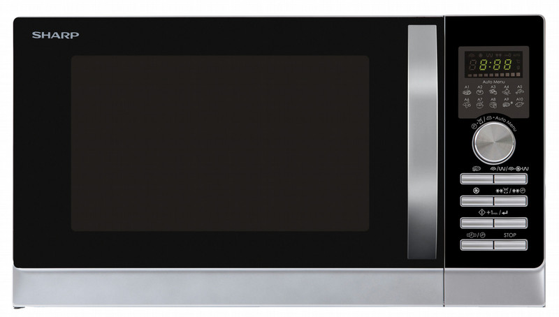 Sharp Home Appliances R843INW Комбинированная микроволновая печь 25л 900Вт Cеребряный микроволновая печь