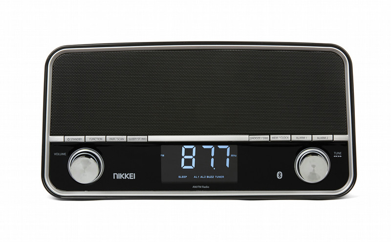Nikkei NPR450 Часы Черный радиоприемник