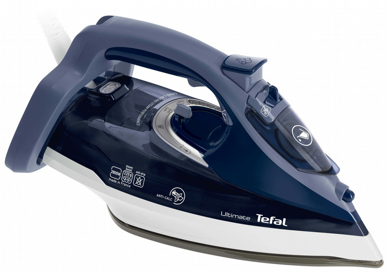 Tefal UltraGliss FV9730 Dry & Steam iron Durilium soleplate 2800W Blue iron