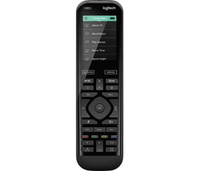 Logitech Harmony 950 IR Wireless Press buttons Black remote control