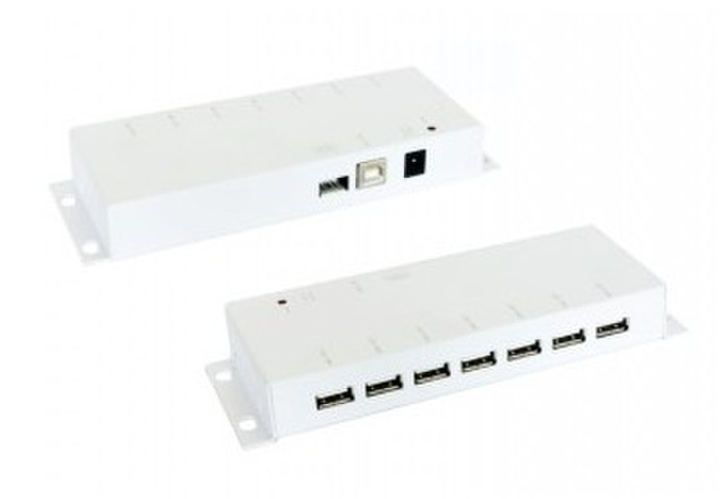 EXSYS EX-1178-W USB 2.0 Type-B 480Mbit/s Weiß Schnittstellenhub