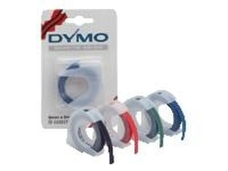 DYMO 3D Embossing Vinyl tape boxed Green 524705 этикеточная лента