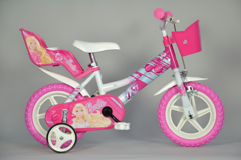 Dino Bikes 126RL BABA Girls City Metal Pink,White bicycle