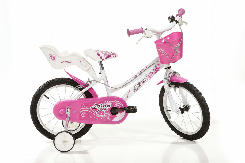 Dino Bikes 166RSN Девочки Металл Розовый, Белый bicycle