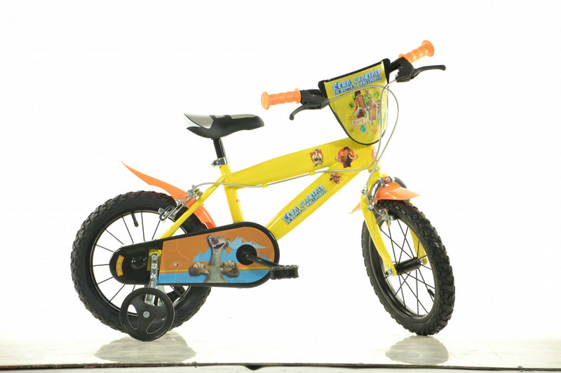 Dino Bikes 414U EG Детский унисекс Город Металл Черный, Желтый bicycle