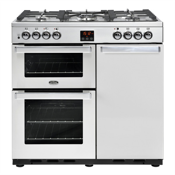 Belling Gourmet 90DFT Range cooker Gas hob A Edelstahl