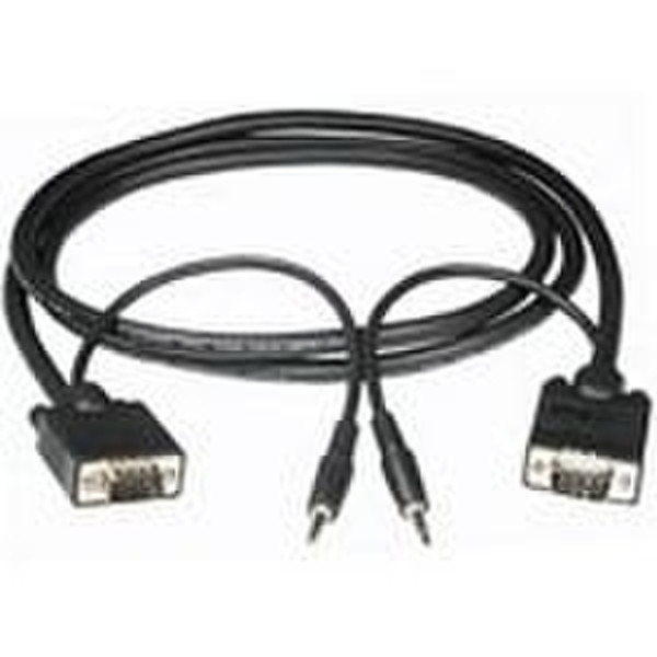 C2G 7m Monitor Cable + 3.5mm Audio 7м VGA (D-Sub) + 3,5 мм VGA (D-Sub) + 3,5 мм Черный VGA кабель