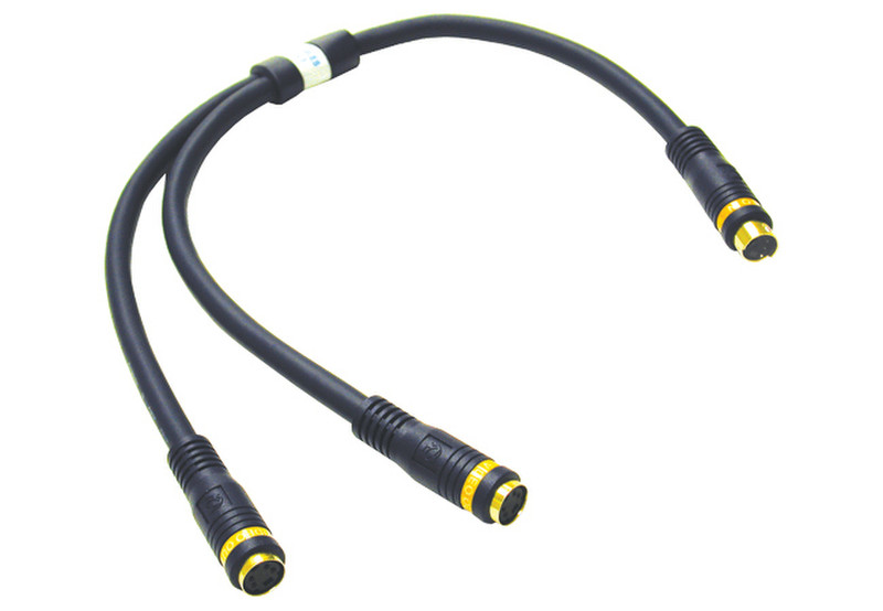 C2G Velocity S-Video Y-Cable Черный S-video кабель