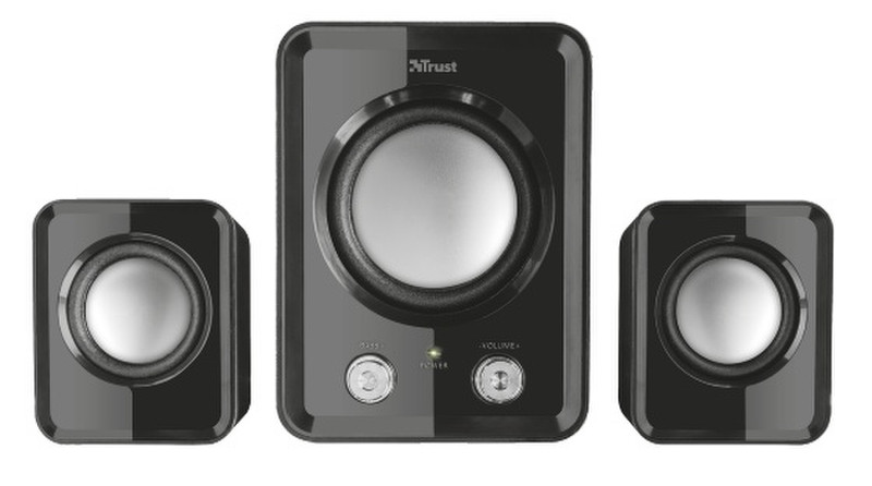 Trust ZIVA COMPACT 2.1 Speaker set 12W Black loudspeaker