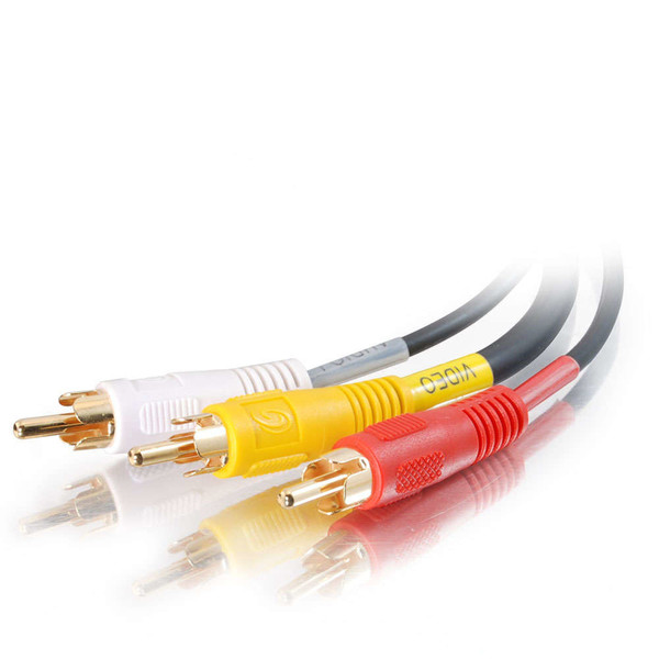 C2G 2M Value Series RCA-Type Audio/Video Cable 2m 3 x RCA 3 x RCA Black composite video cable