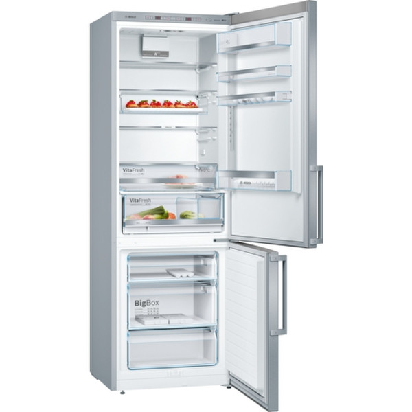 Bosch Serie 6 KGE49BI41 Freestanding 301L 111L A+++ Stainless steel fridge-freezer