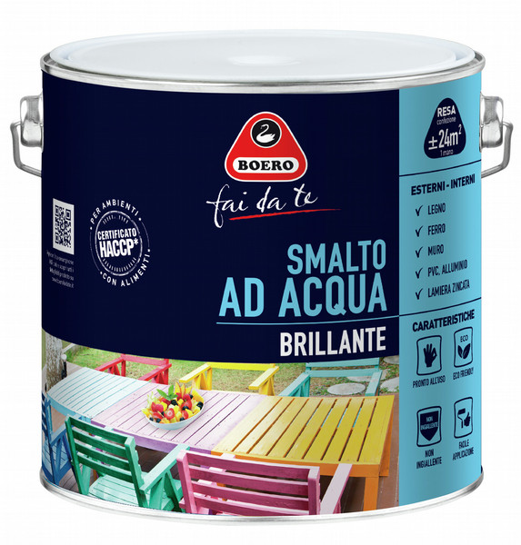 Boero Bartolomeo Smalto Ad Acqua Brillante White 2L 1pc(s)