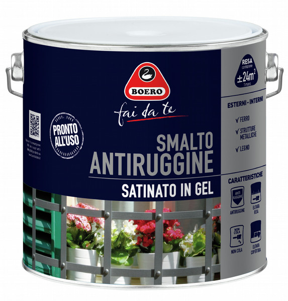 Boero Bartolomeo Smalto Antiruggine Satinato Grey 2L 1pc(s)