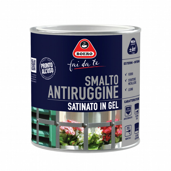 Boero Bartolomeo Smalto Antiruggine Satinato Коричневый 0.5л 1шт