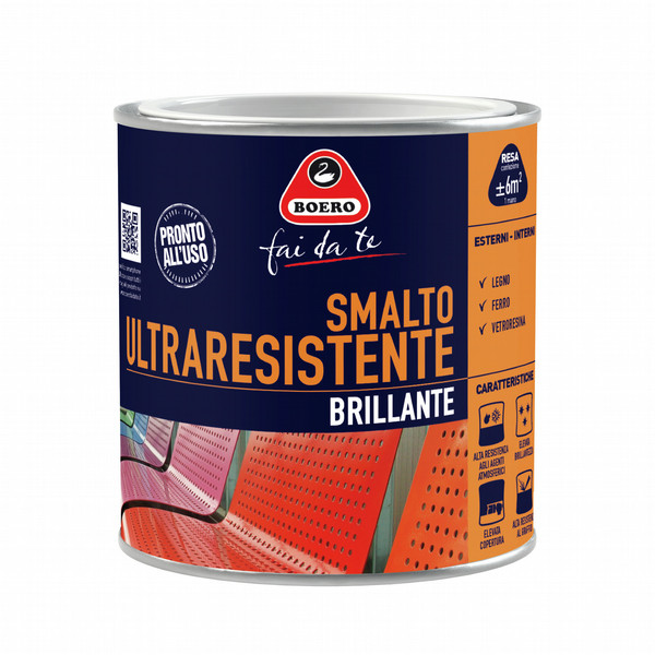 Boero Bartolomeo Smalto Ultraresistente Brillante Weiß 0.5l 1Stück(e)