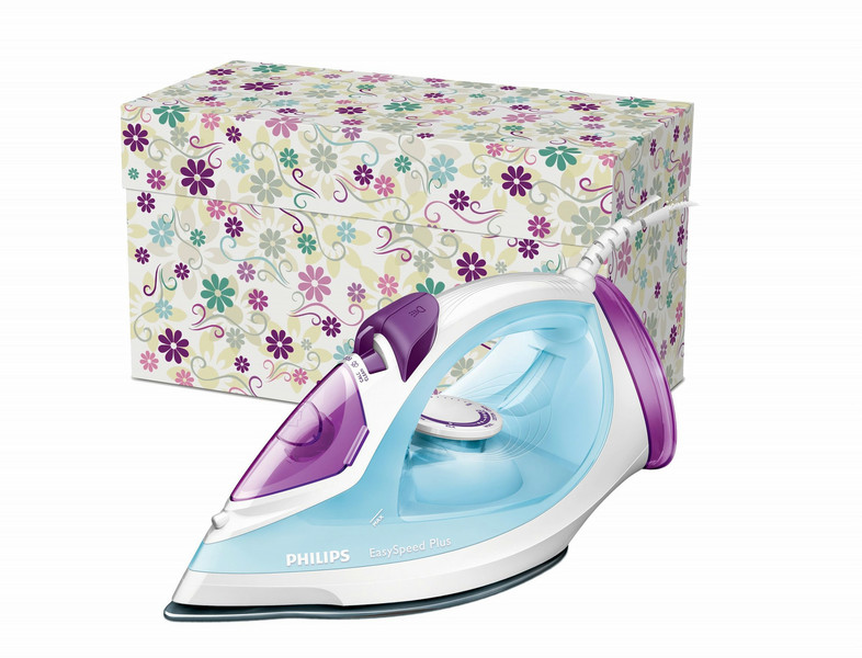 Philips EasySpeed GC2045/27 Steam iron Ceramic soleplate 2300W Blue,Purple,White iron