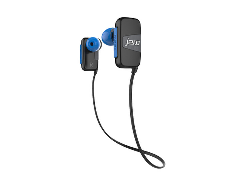 JAM Transit Mini Binaural Ear-hook,In-ear Black,Blue