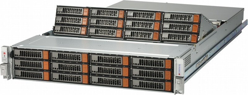 Supermicro CSE-826SE1C-R1K02JBOD шасси коммутатора/модульные коммутаторы