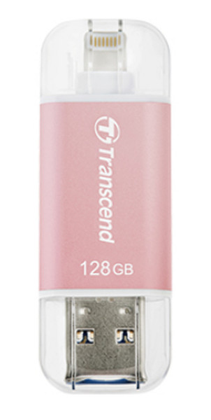Transcend JetDrive Go 300 128ГБ USB 3.0 (3.1 Gen 1) Type-A Розовый USB флеш накопитель