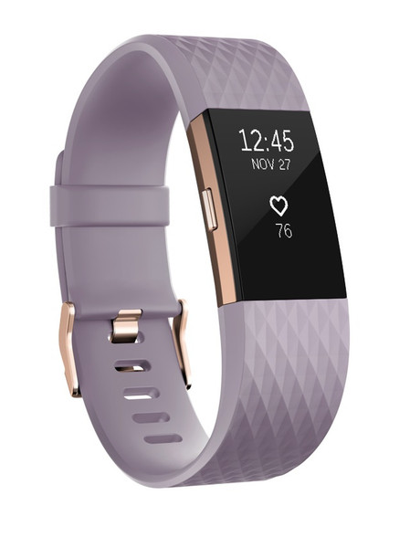 Fitbit Charge 2 Wristband activity tracker OLED Беспроводной Золотой, Лаванда