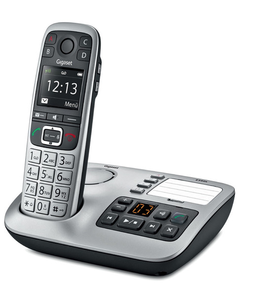 Gigaset E560A DECT Идентификация абонента (Caller ID) Черный, Cеребряный телефон