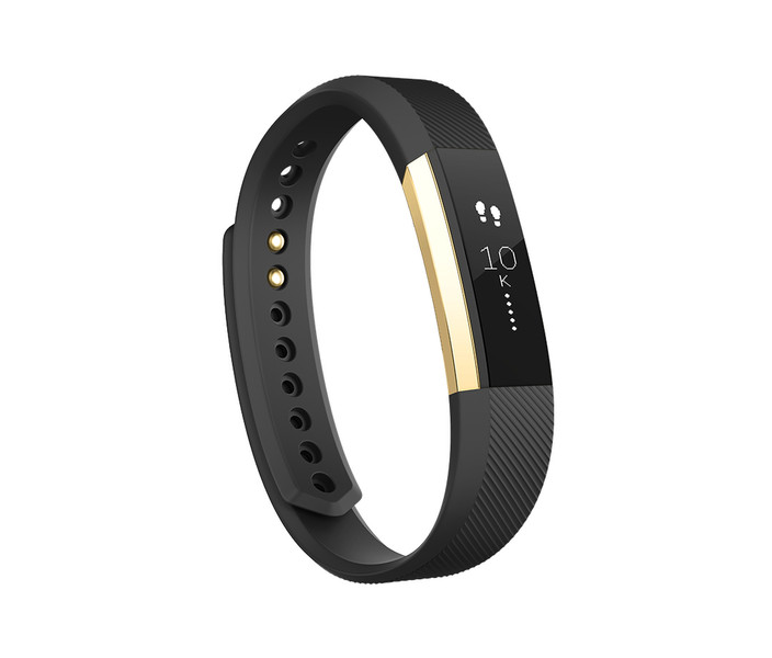 Fitbit Alta Wristband activity tracker OLED Беспроводной Черный, Золотой