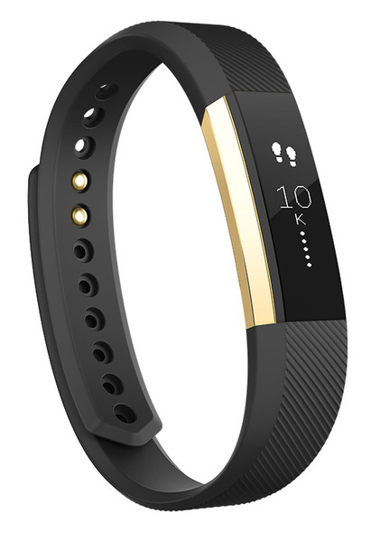 Fitbit Alta Wristband activity tracker OLED Беспроводной Черный, Золотой