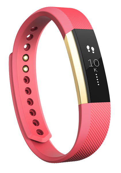 Fitbit Alta Wristband activity tracker OLED Беспроводной Золотой, Розовый