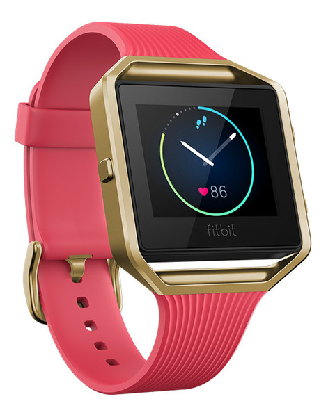 Fitbit Blaze Touchscreen Bluetooth Gold,Pink Sportuhr
