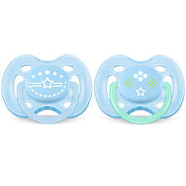 Philips AVENT SCF172/01 Free-flow baby pacifier Orthodontic Silicone Blue baby pacifier