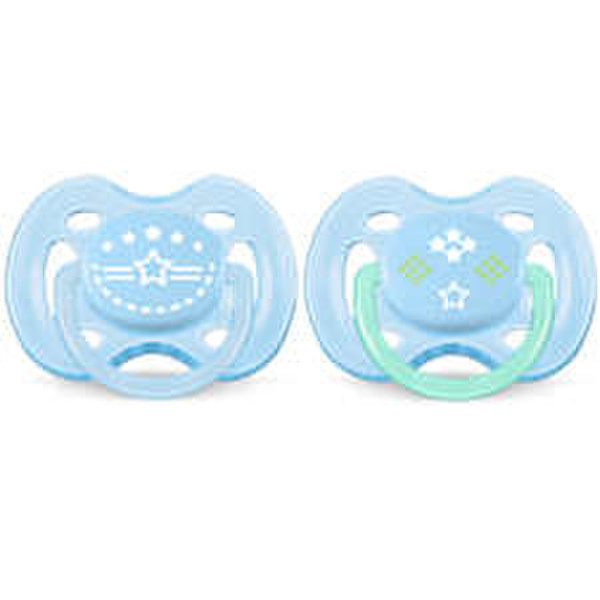 Philips AVENT SCF172/01 Free-flow baby pacifier Ортодонтический Силиконовый Синий соска-пустышка