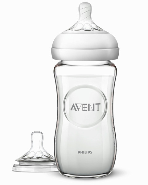 Philips AVENT SCD291/08 Glass Transparent,White feeding bottle